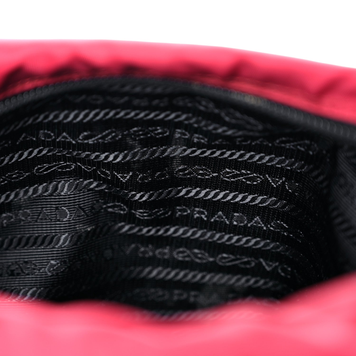 Prada Nylon New Vela Studded Messenger Cherry 12 of 18