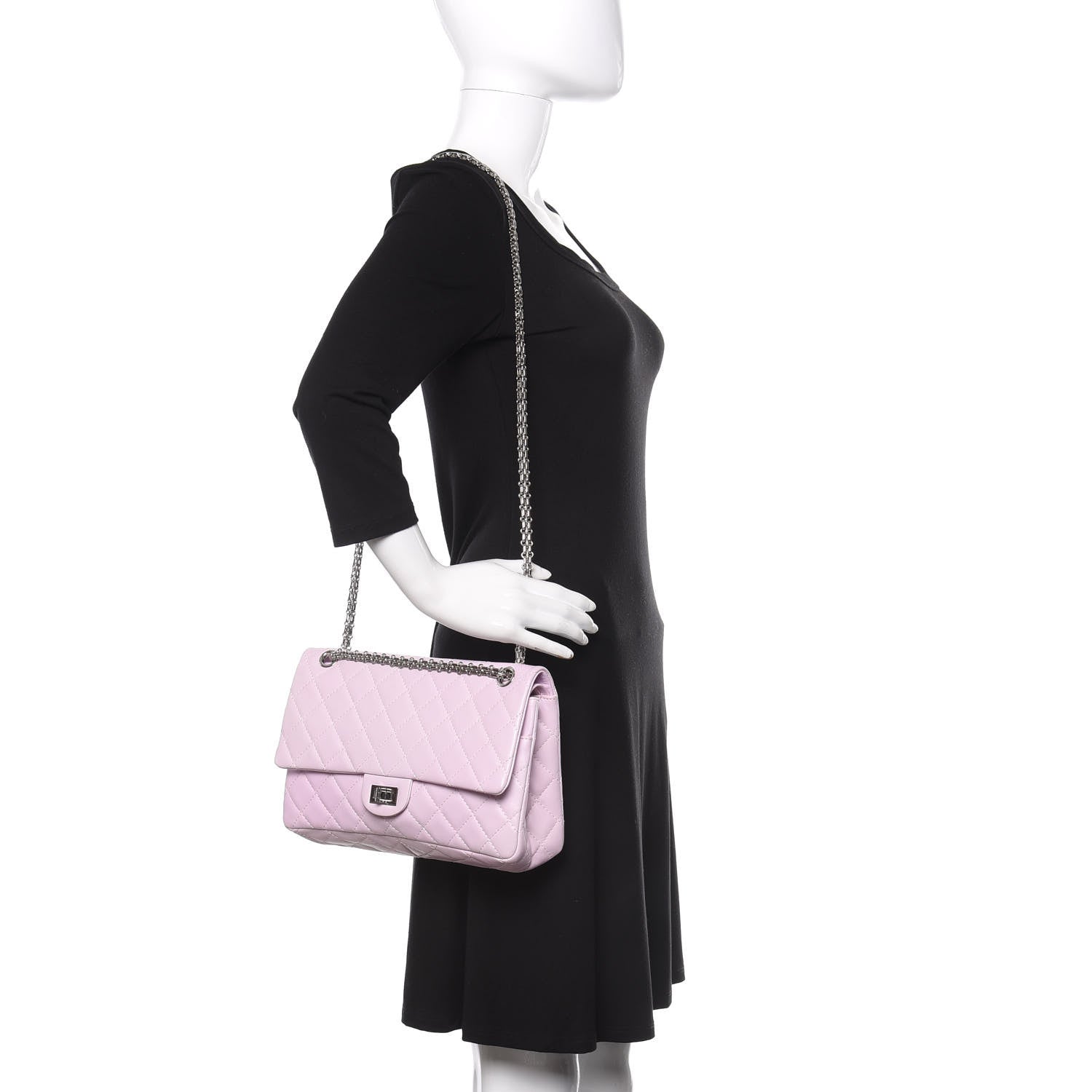 Chanel Lambskin Quilted 2.55 Reissue 226 Flap Pink 3 of 12