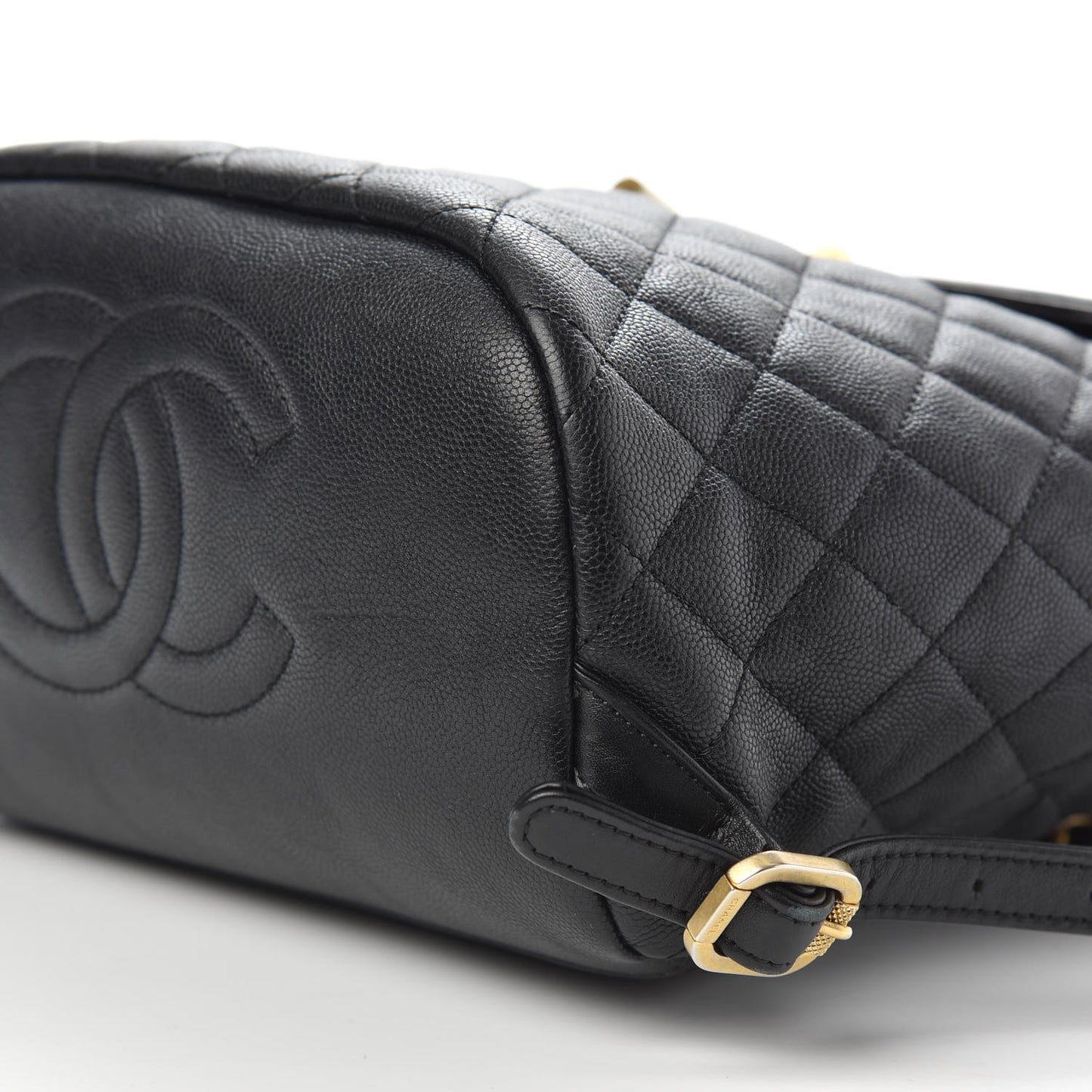 Caviar Quilted Filigree Backpack Black