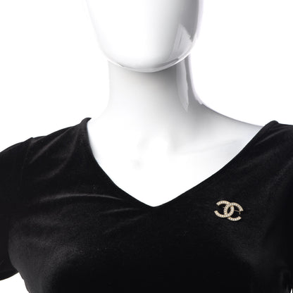 Chanel Pearl CC Brooch Gold 2 of 6