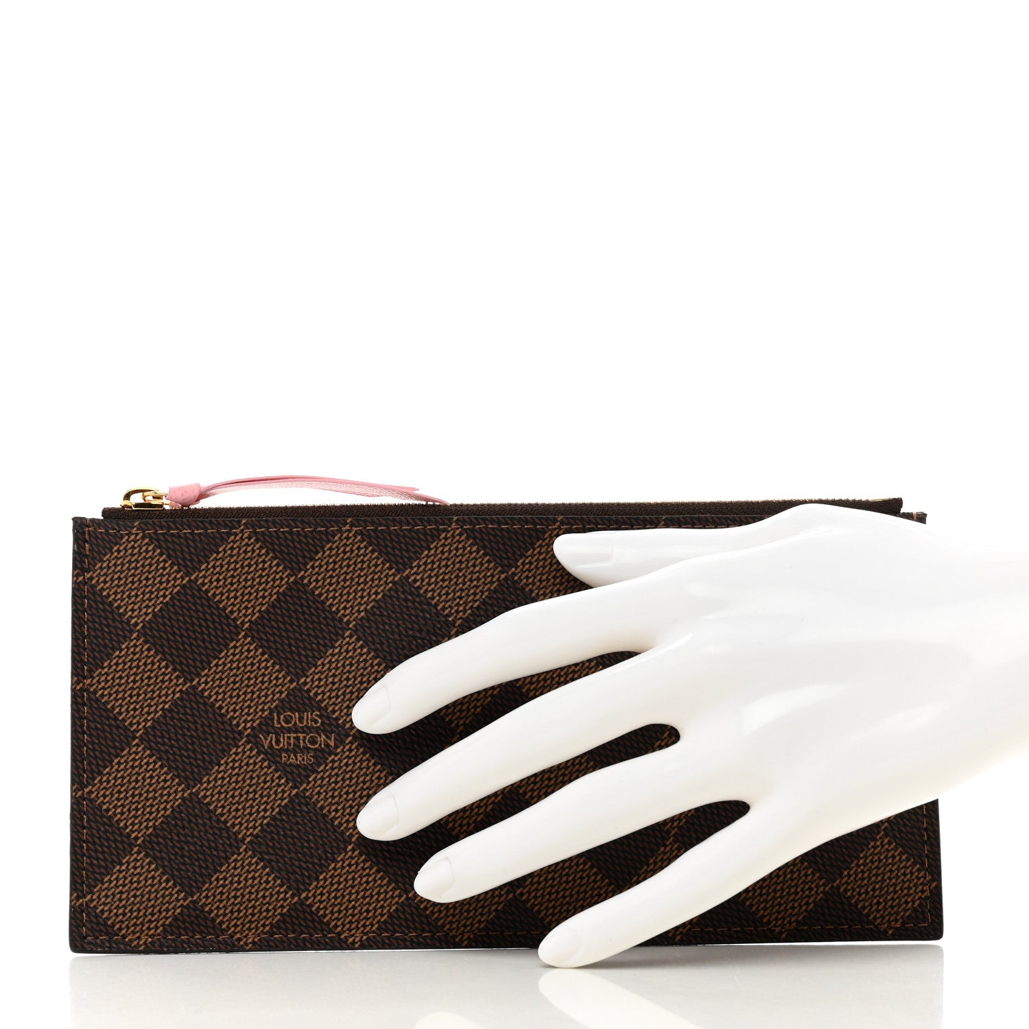 Louis Vuitton Damier Ebene Felicie Chain Wallet Zippered Insert 2 of 7