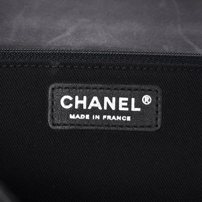 Chanel Calfskin Quilted Large Ride My Bag Messenger Black 6 of 13