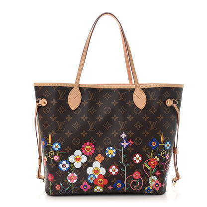 Louis Vuitton LV X TM Monogram Flowers Neverfull MM 1 of 10