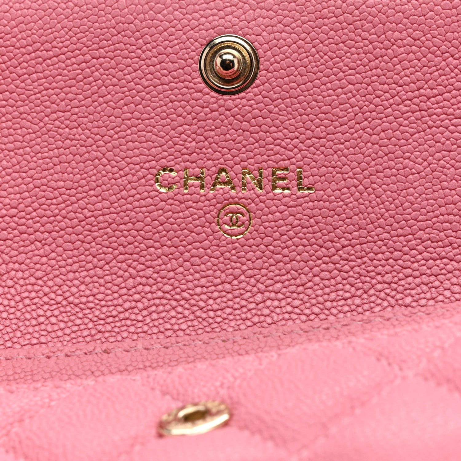 Chanel Caviar Quilted Boy Flap Card Holder Wallet Light Pink 6 of 8