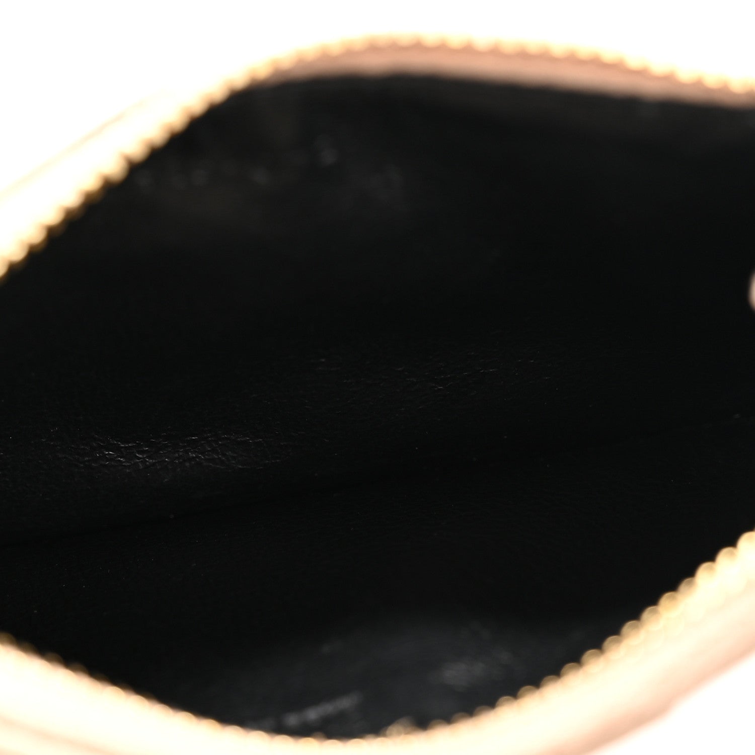 Saint Laurent Monogram Grain de Poudre 5 Fragments Zip Pouch Card Holder Dark Beige 5 of 9