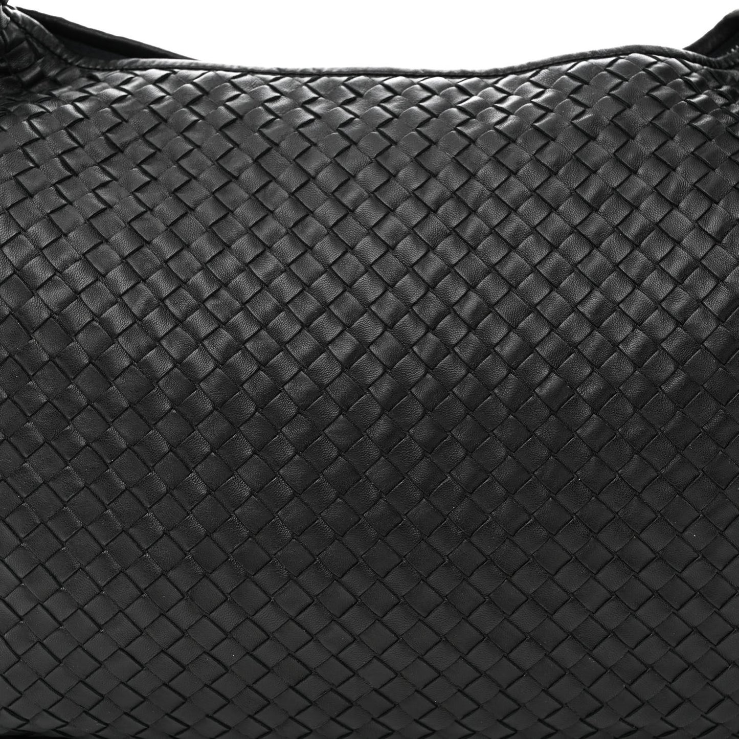 Nappa Intrecciato Large Veneta Hobo Black