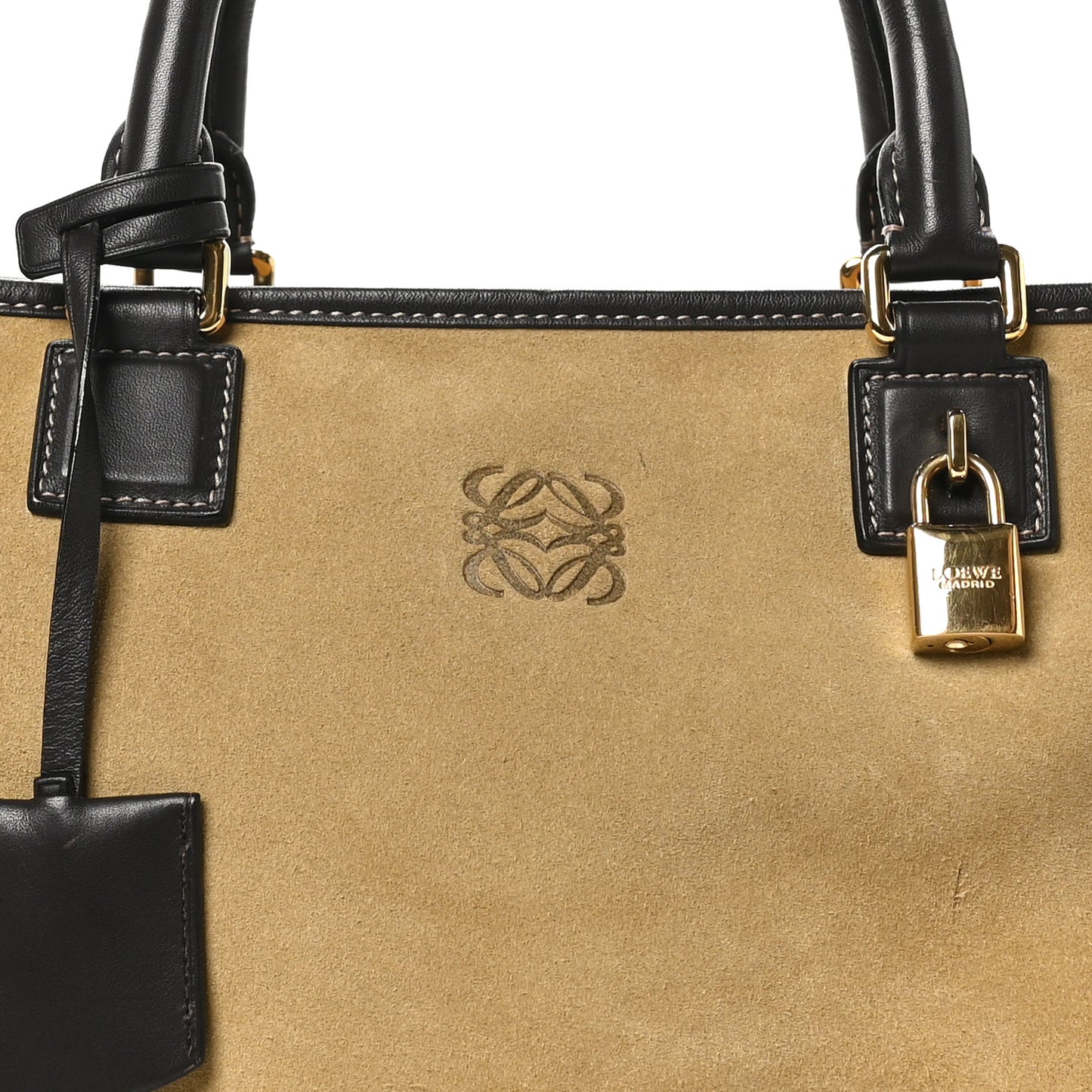 Suede Calfskin Amazona 36 Gold Brown