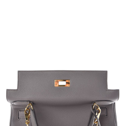 Hermes Togo Kelly Retourne 28 Etain 18 of 40