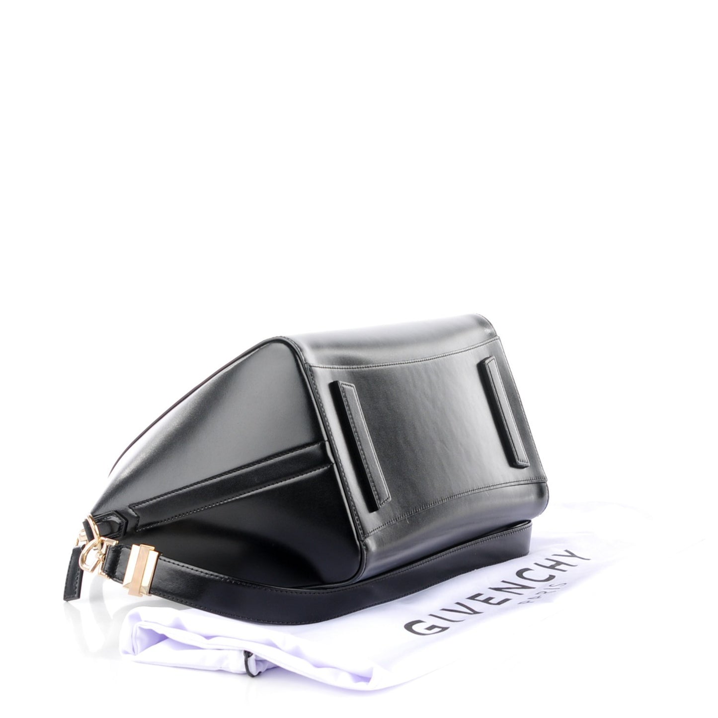 Buffed Calfskin Medium Antigona Black