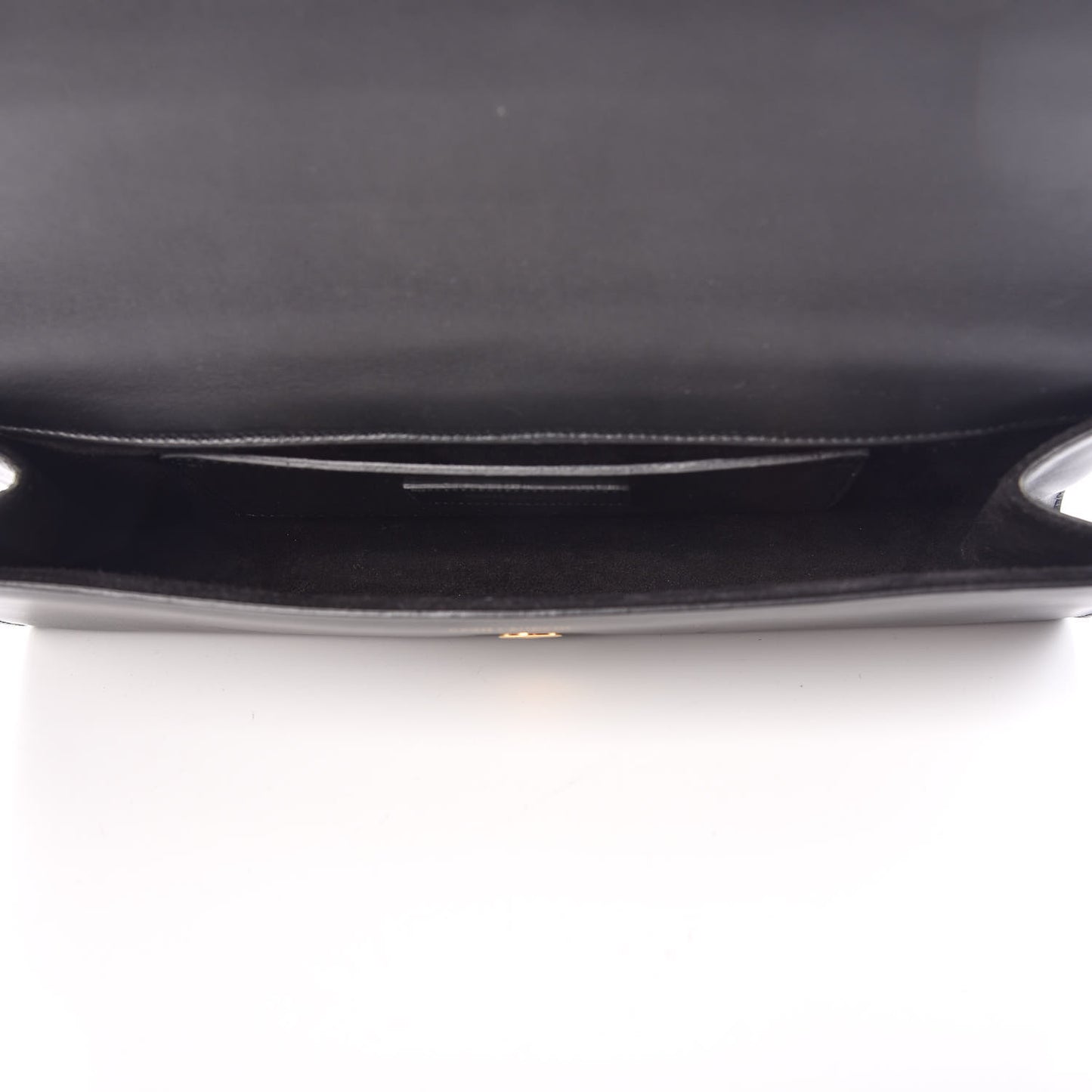 Calfskin Lutetia Flap Clutch Black