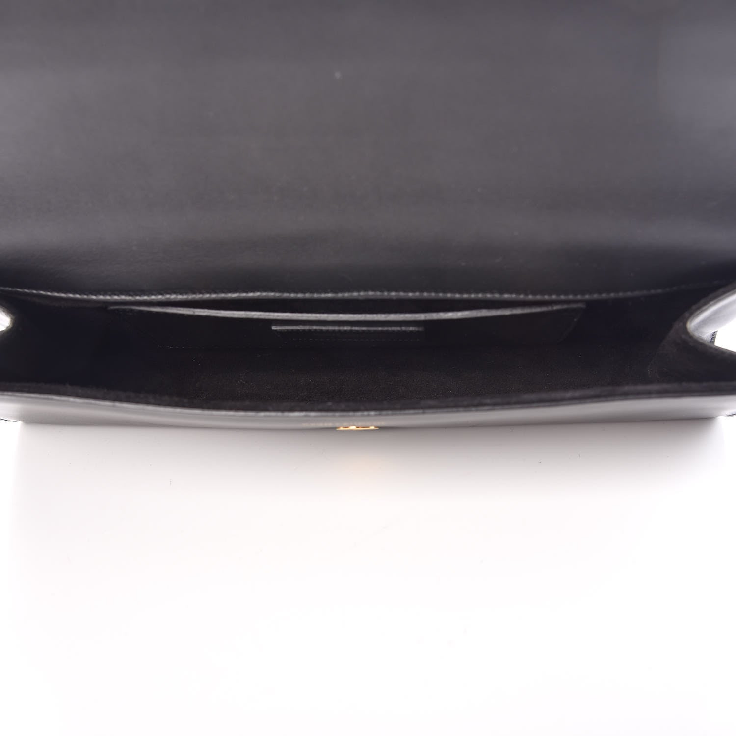 Saint Laurent Calfskin Lutetia Flap Clutch Black 5 of 13