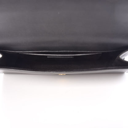 Saint Laurent Calfskin Lutetia Flap Clutch Black 5 of 13
