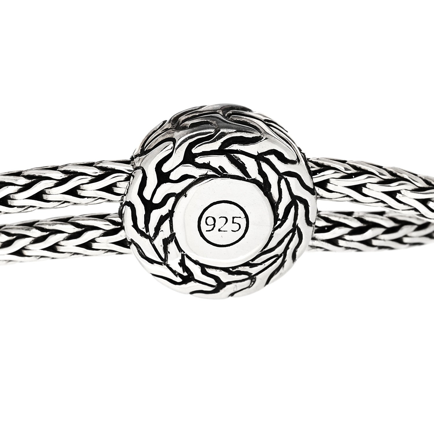 John Hardy Sterling Silver Palu Hammered Station Slide Bracelet 4 of 5