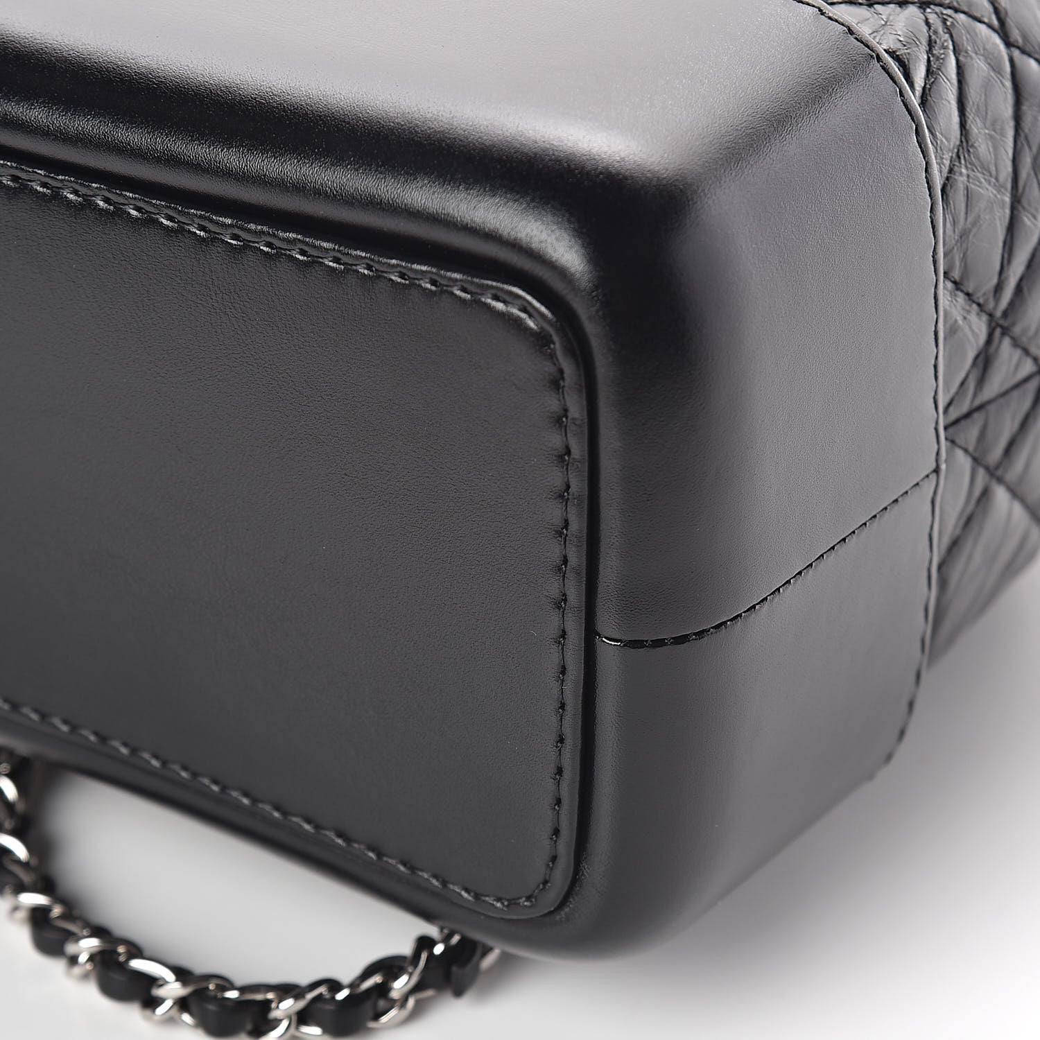 Chanel Aged Calfskin Quilted Small Gabrielle Backpack Black 10 of 10