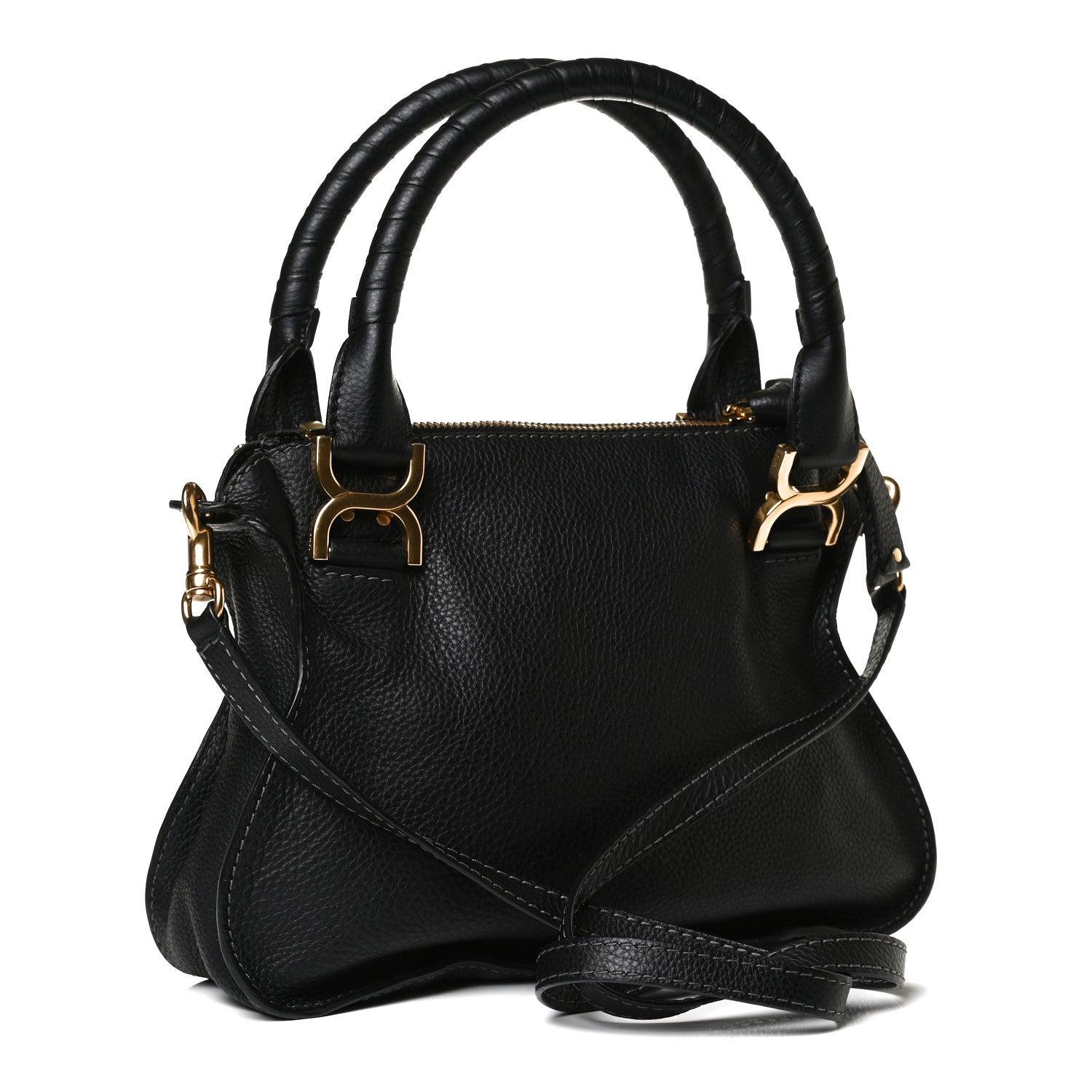Chloe Calfskin Small Marcie Satchel Black 3 of 10