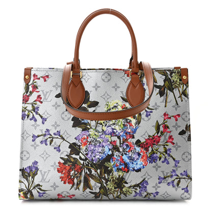 Louis Vuitton Metallic Monogram LV Garden OnTheGo MM Silver 1 of 10