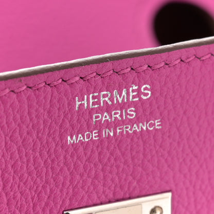 Hermes Taurillon Novillo Verso Birkin 25 Magnolia Sienne 6 of 13