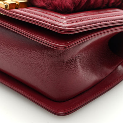 Chanel Orylag Rabbit Fur Calfskin Small Boy Flap Burgundy 9 of 9