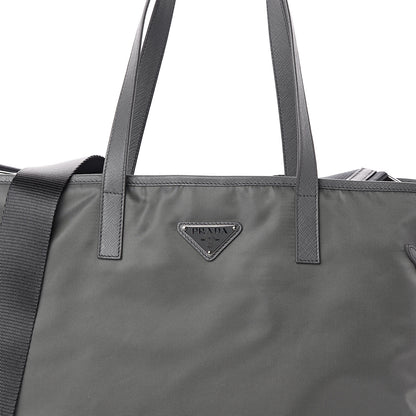 Prada Tessuto Nylon Saffiano Tote Ardesia 6 of 8