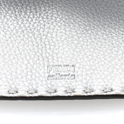 Fendi Cuoio Romano Lux Selleria Flat Clutch Argento 6 of 9