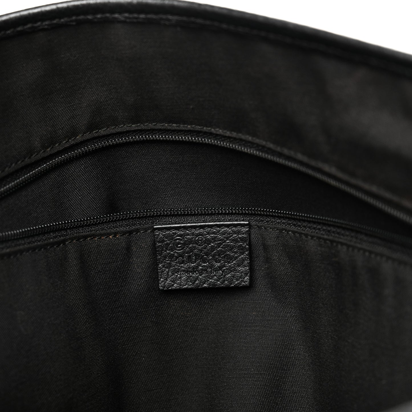 Canvas Monogram Shopping Tote Black