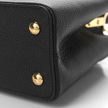 Louis Vuitton Taurillon Capucines PM Black 8 of 8