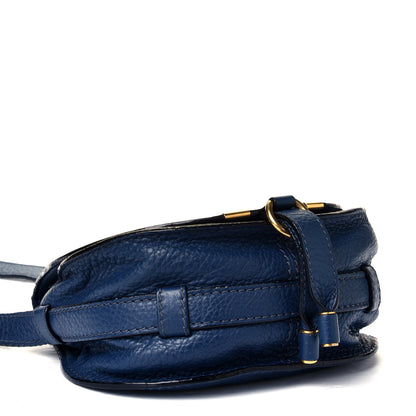 Chloe Calfskin Mini Marcie Round Crossbody Bag Royal Navy 3 of 10
