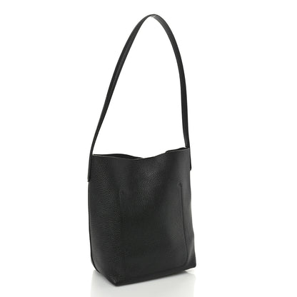 Mansur Gavriel Pebbled Calfskin Everyday Cabas Black 3 of 9