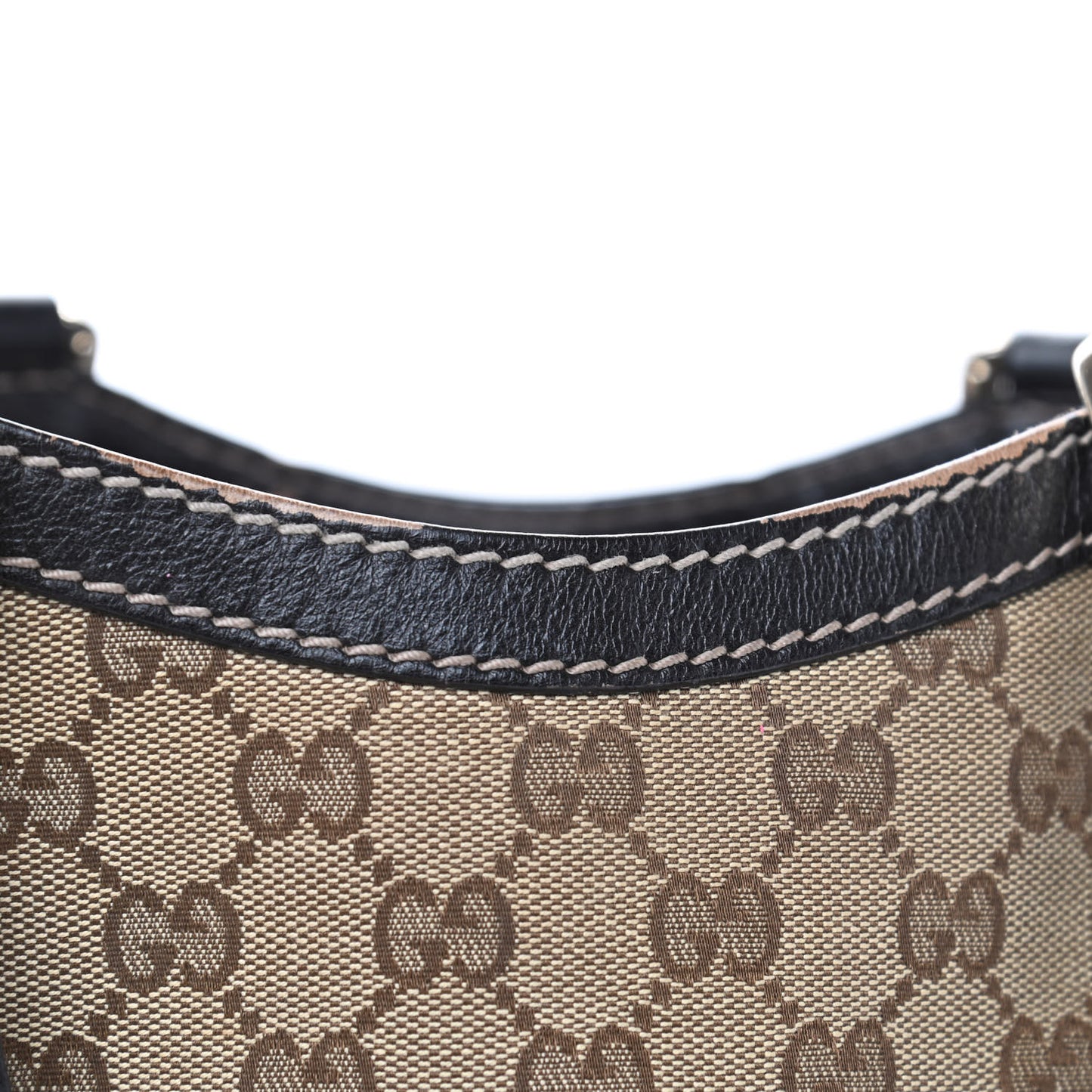 Monogram New Ladies Web Tote Dark Brown