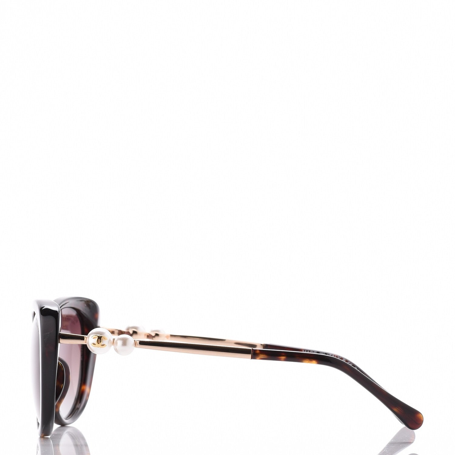 Chanel Cat Eye Pearl Sunglasses 5340-H Tortoise 3 of 8