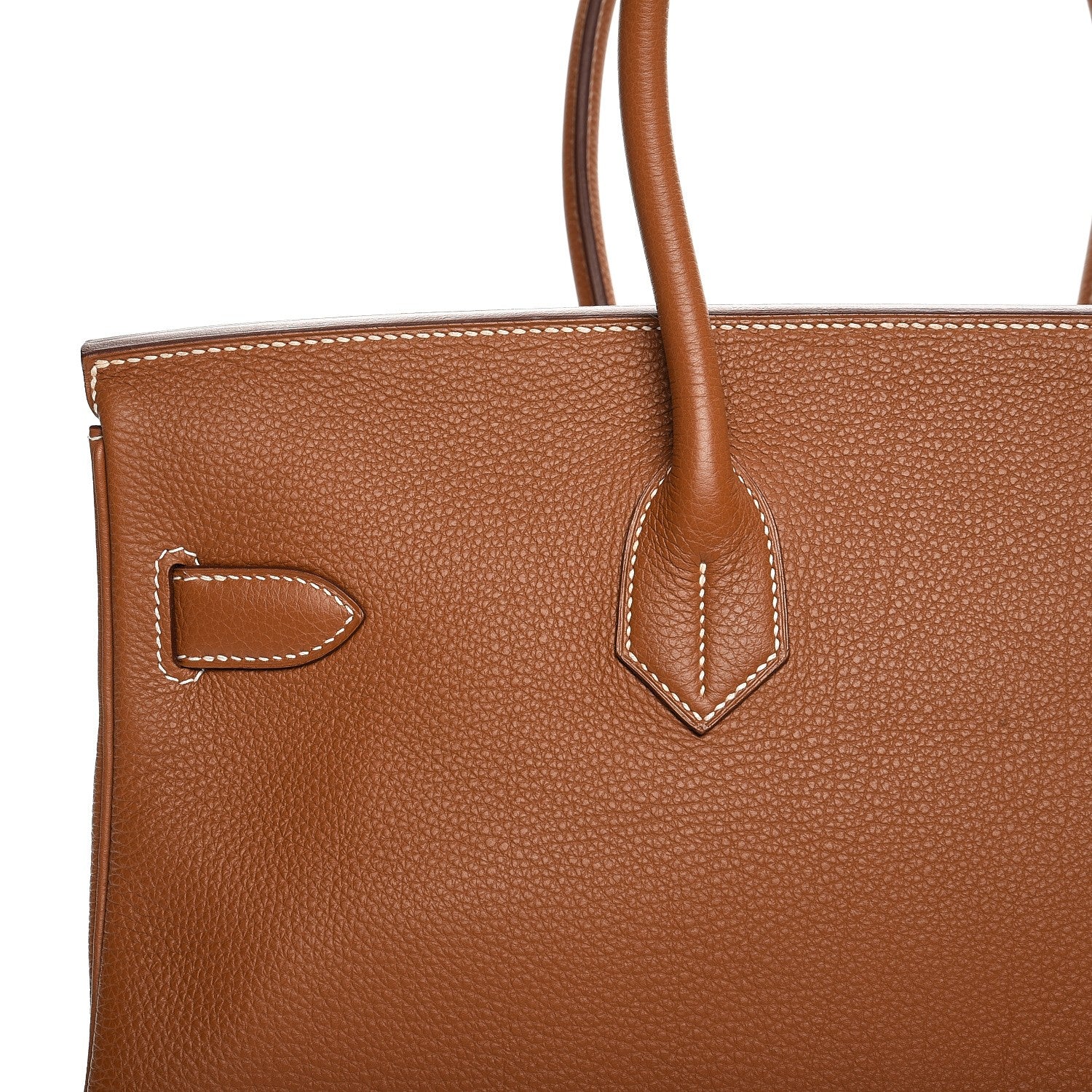 Hermes Togo JPG Shoulder Birkin II 42 Gold 31 of 35