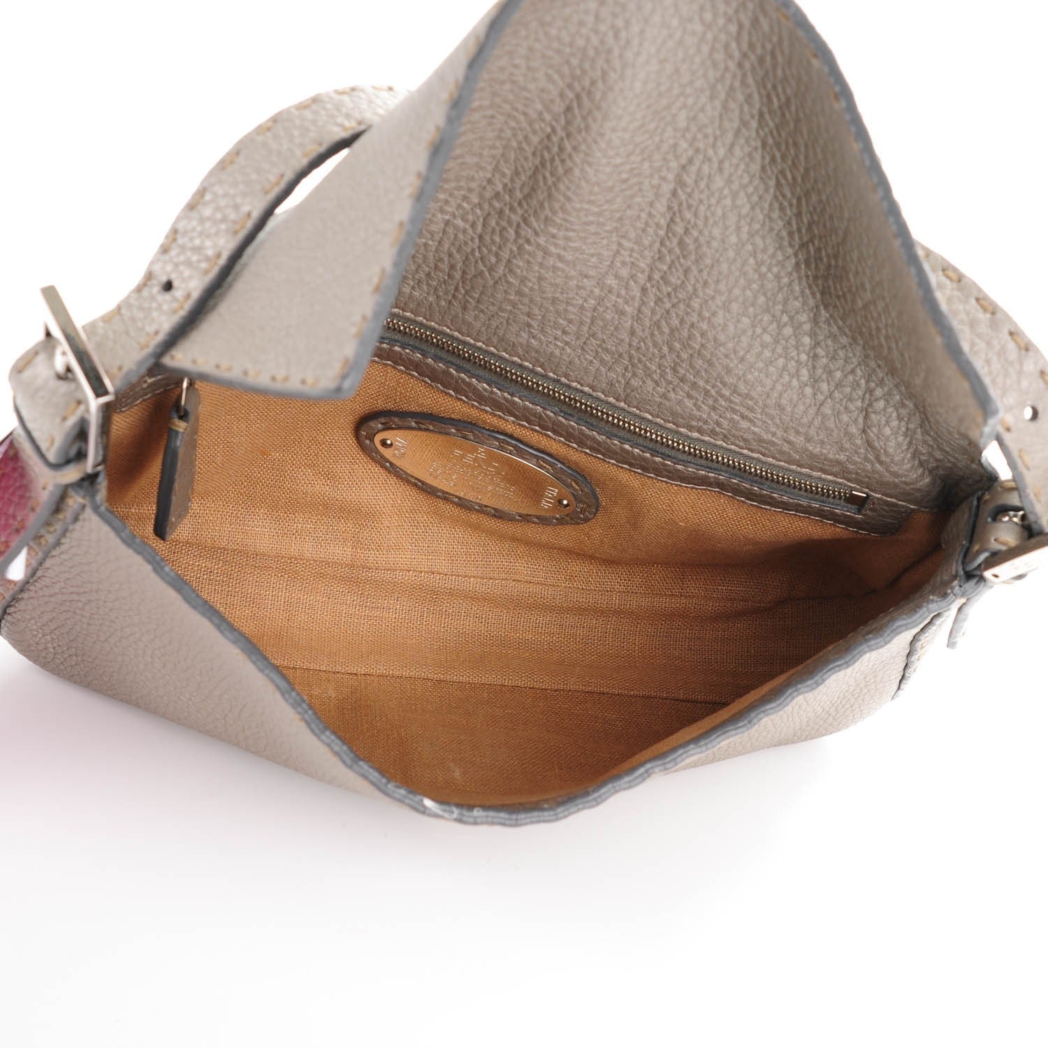 Fendi Cuoio Romano Selleria Baguette Peltro 7 of 10