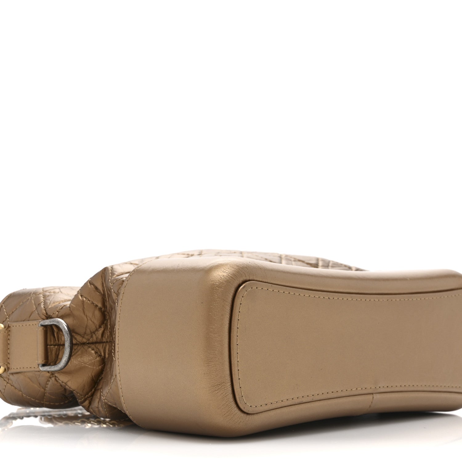 Chanel Metallic Aged Calfskin Quilted Medium Gabrielle  Bronze 9 of 10