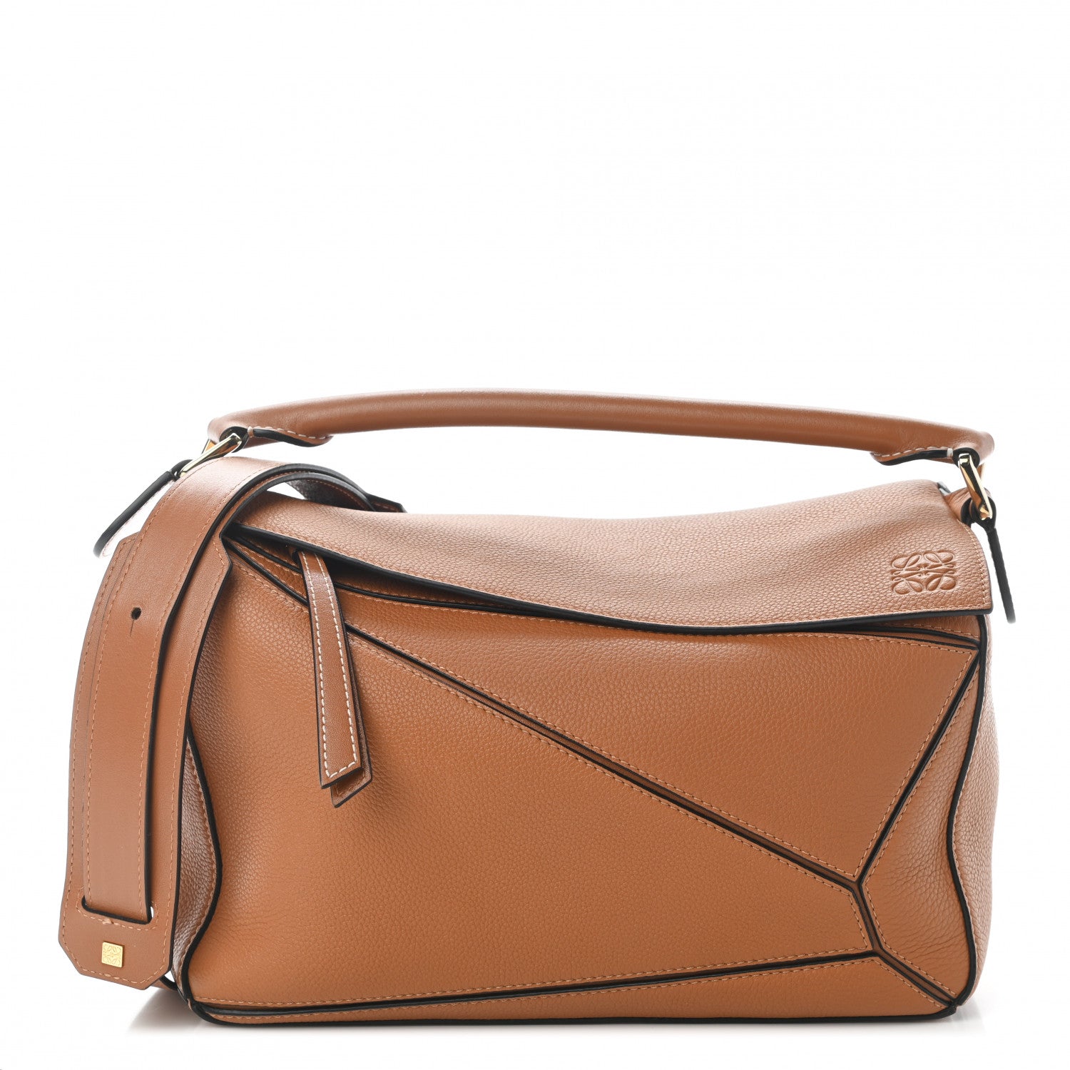 Loewe Calfskin Medium Puzzle Bag Tan 1 of 8