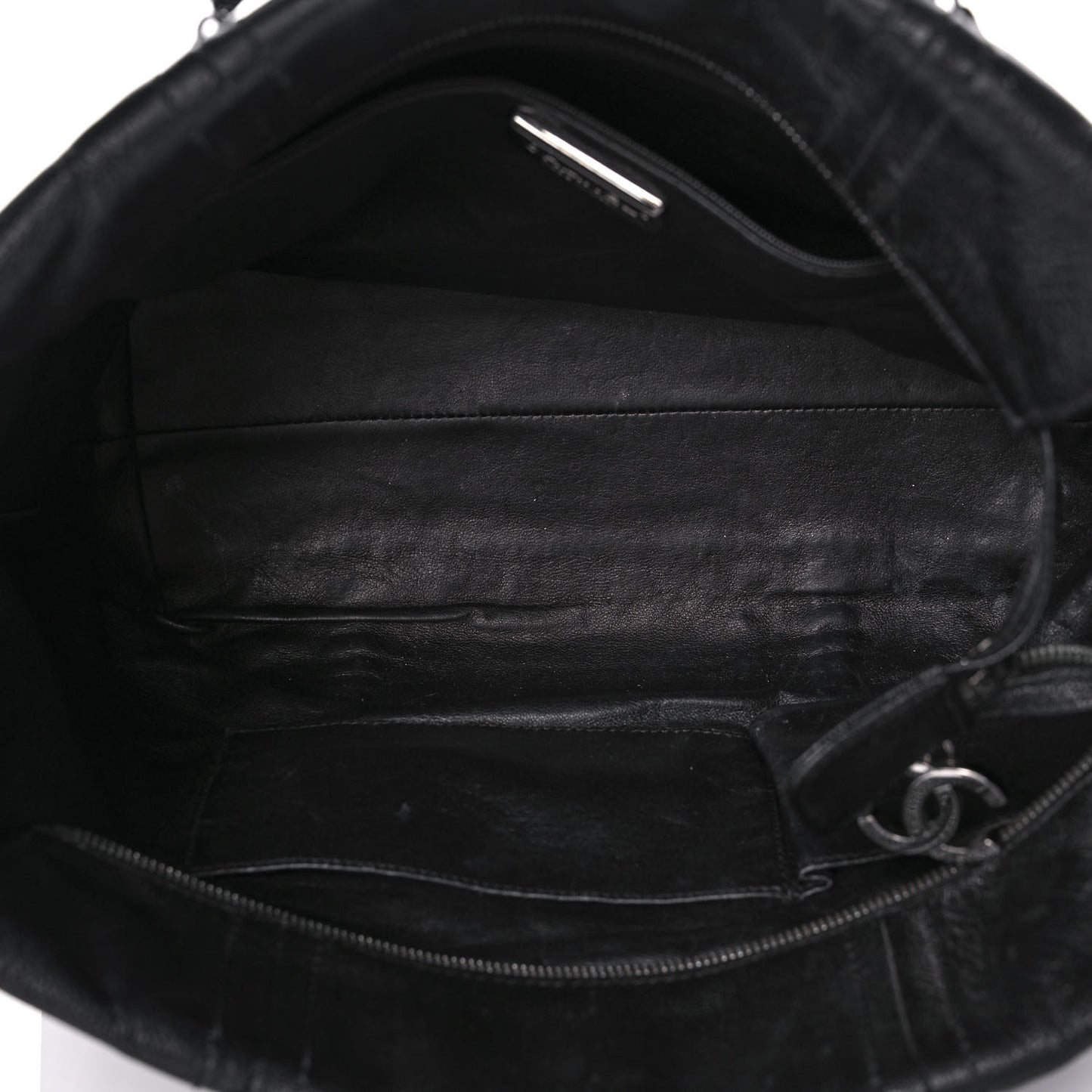 Deerskin Luxe Ligne Tote Black