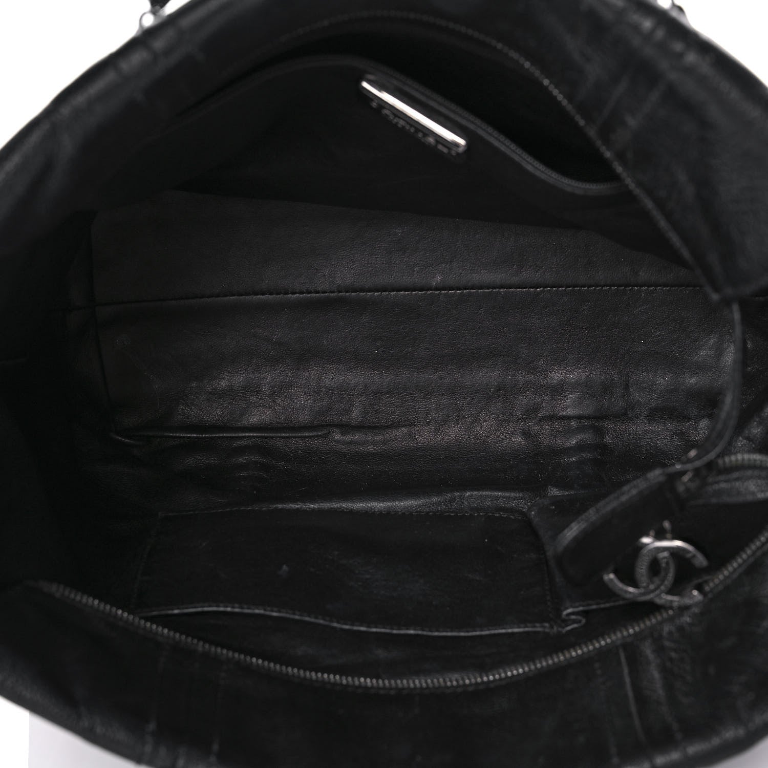 Chanel Deerskin Luxe Ligne Tote Black 5 of 12