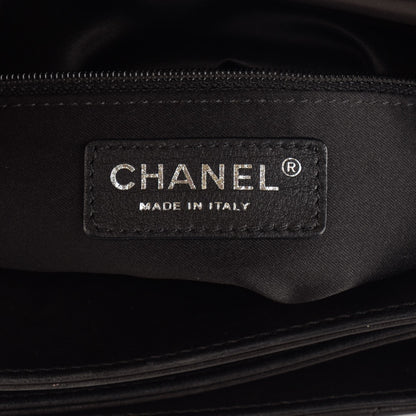 Chanel Lambskin Quilted Maxi 3 Flap Black 7 of 9