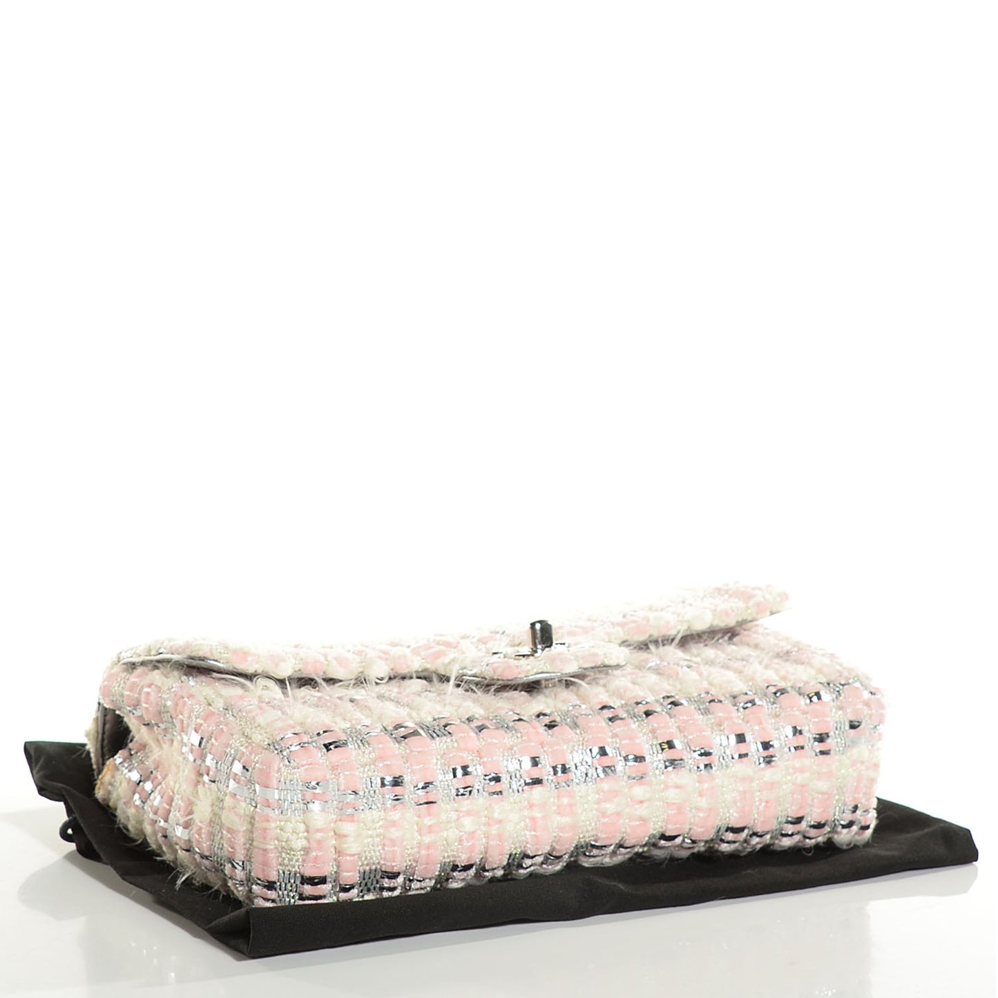 Boucle Small Single Flap Pink