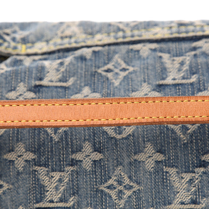Louis Vuitton Monogram Denim Mini Pleaty Blue 9 of 10