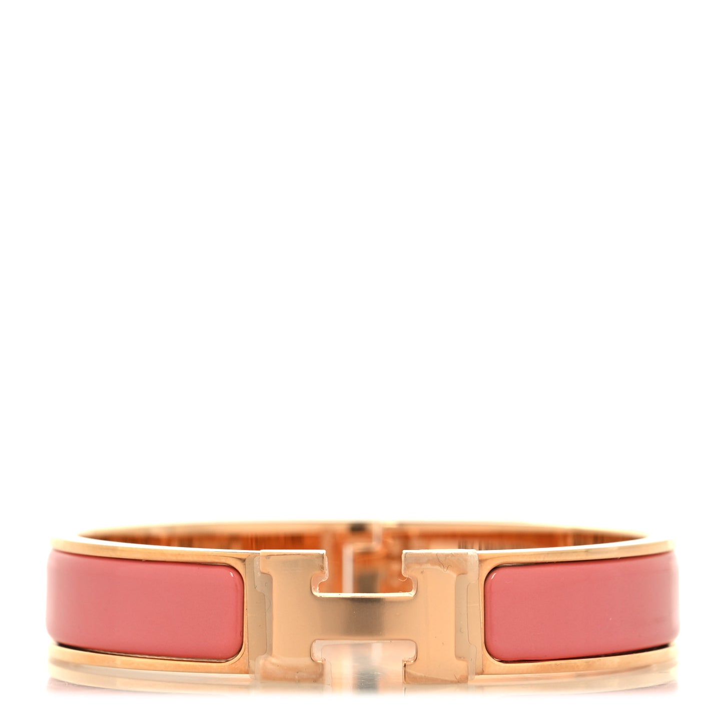 Enamel Narrow Clic Clac H Bracelet PM Papaye