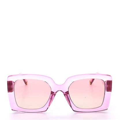 Louis Vuitton Acetate Square Loya Transparent Sunglasses Z1459E Pink 2 of 7