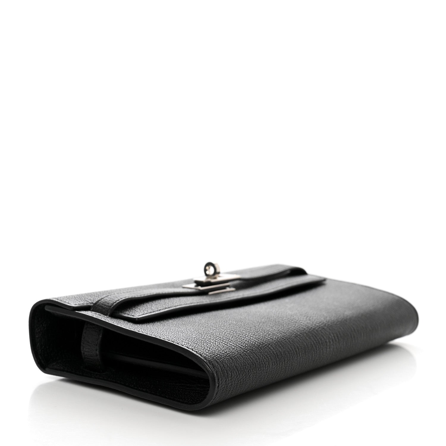 Hermes Chevre Mysore Kelly Wallet To Go Black 4 of 8