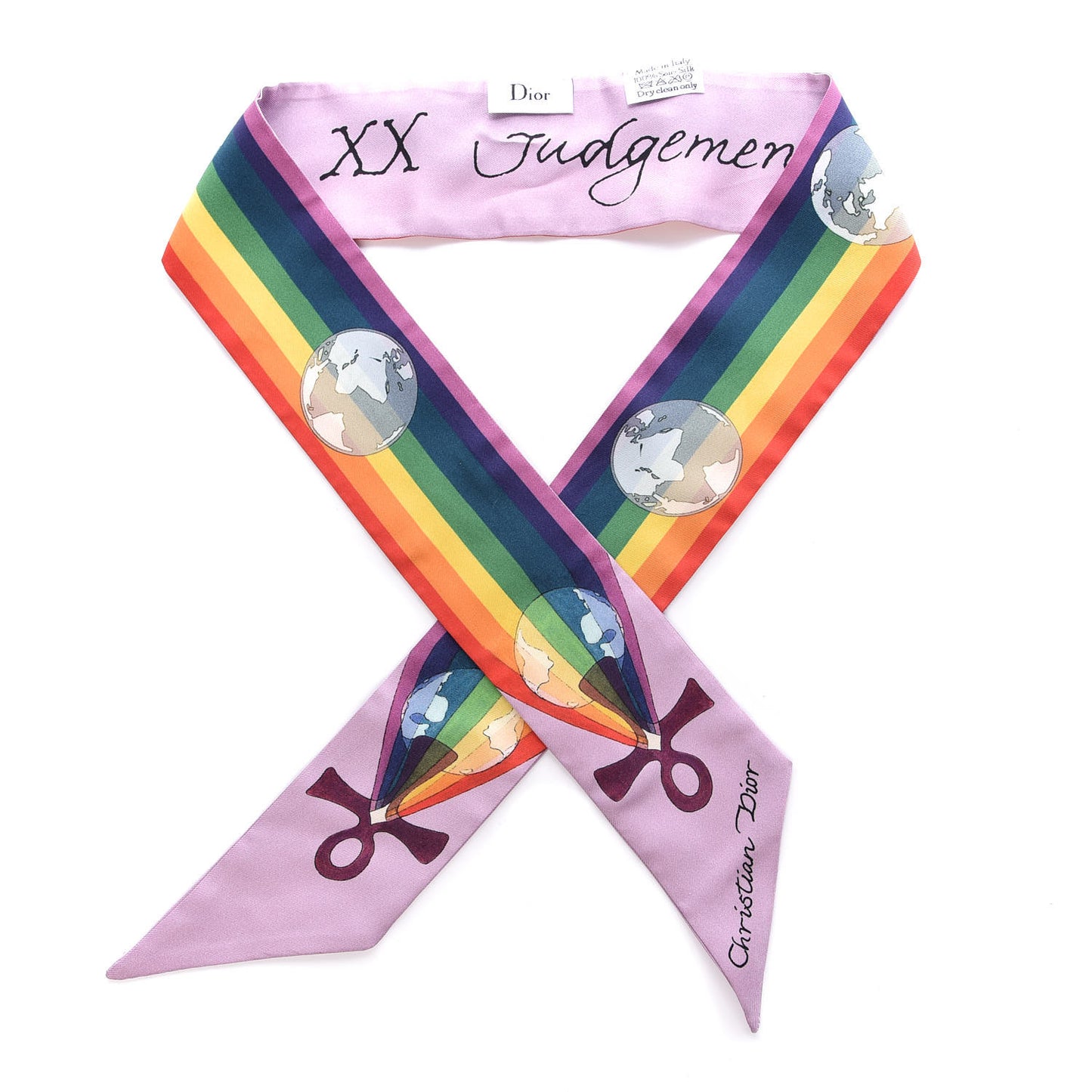 Silk Judgement Scarf Pink