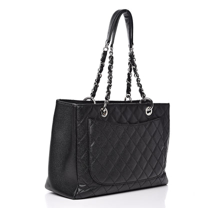 Chanel Caviar Quilted Grand Shopping Tote GST Black 3 of 15