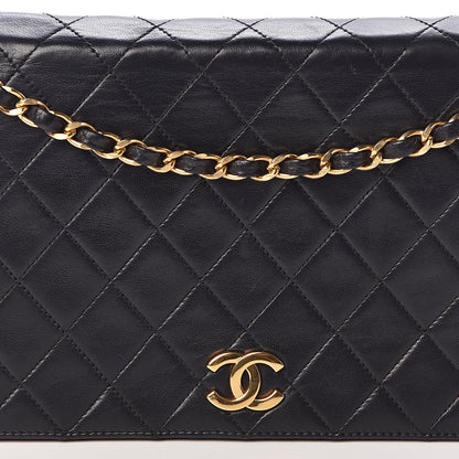 Chanel Lambskin Quilted Small Single Flap Bag Black 8 of 10