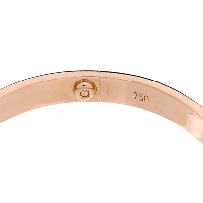 Cartier 18K Pink Gold LOVE Bracelet 17 7 of 8