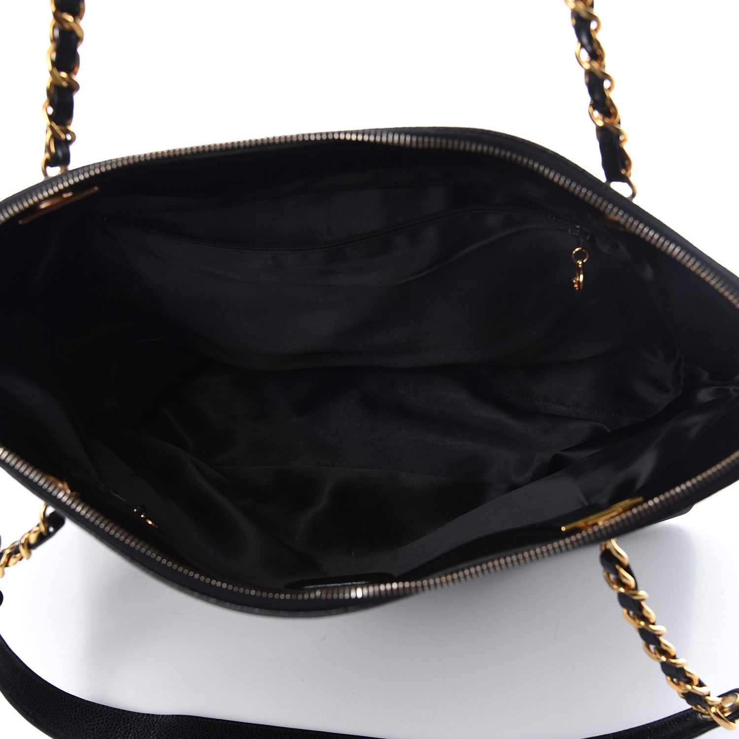 Chanel Caviar Large CC Shoulder Bag Black 5 of 12