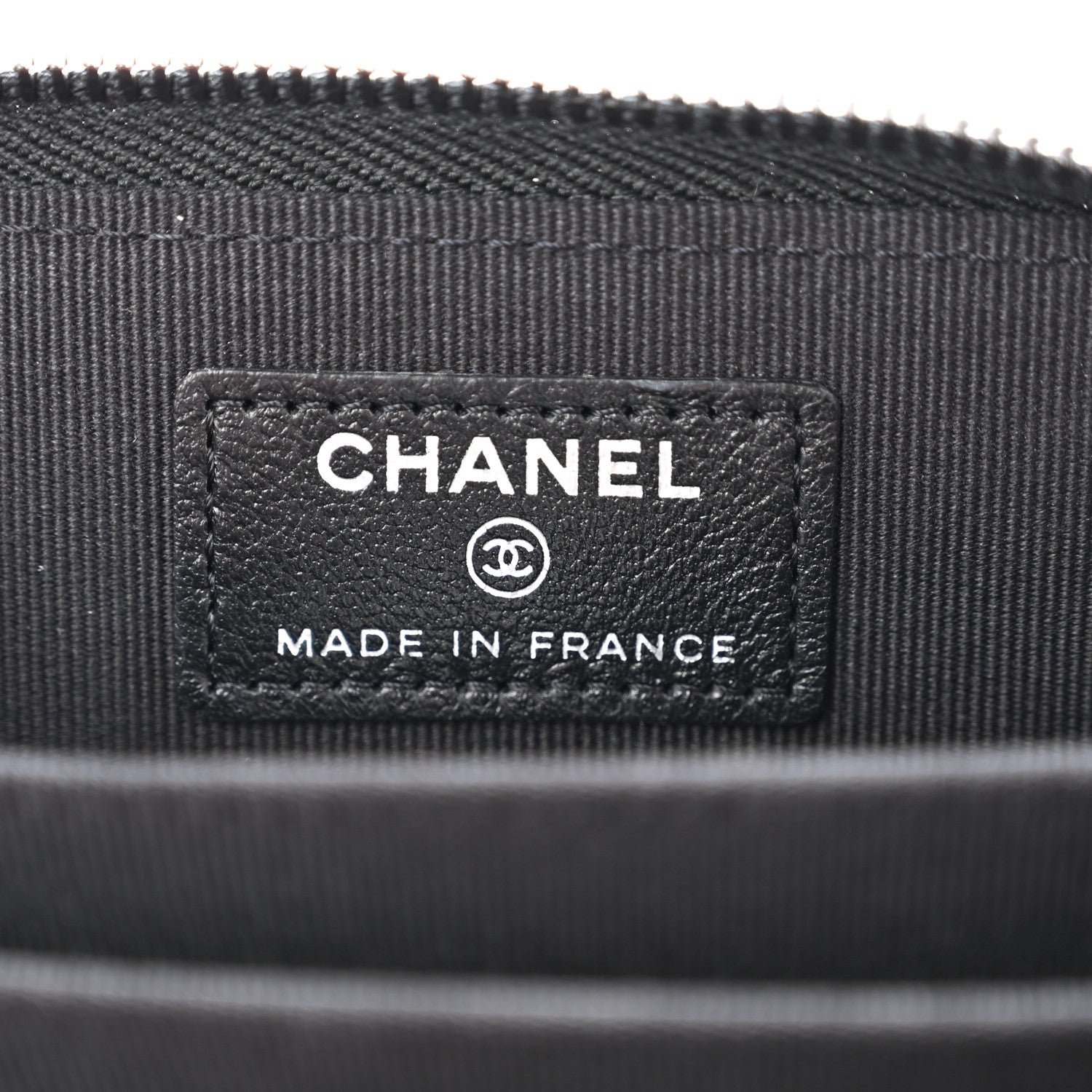 Chanel Lambskin Quilted Zip Coin Purse So Black 6 of 8