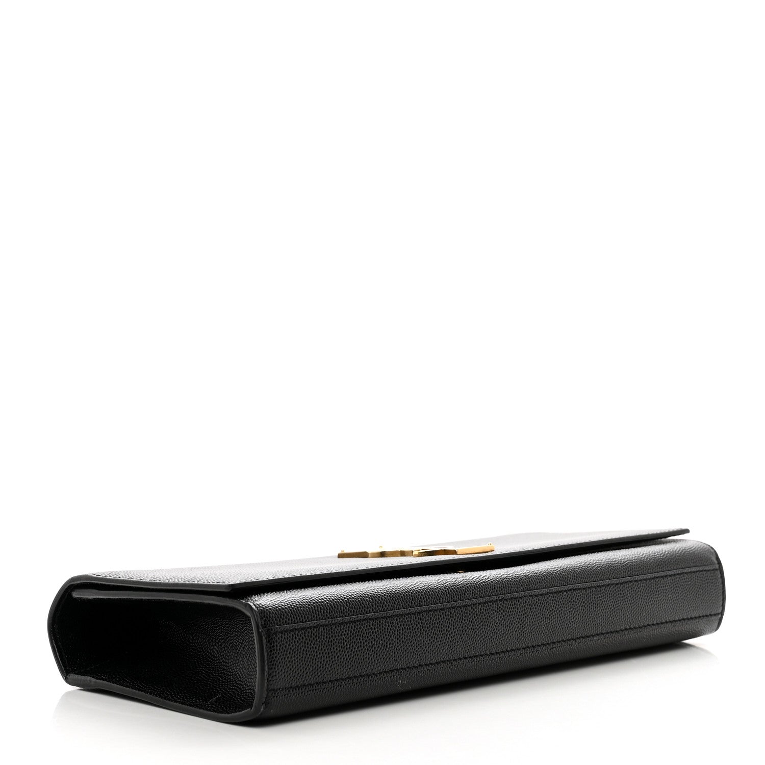Saint Laurent Grain De Poudre Monogram Cassandre Clutch Black 4 of 10