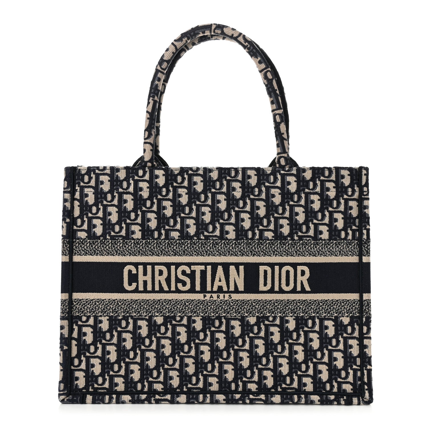 Christian Dior Oblique Medium Book Tote Blue Multicolor 1 of 11